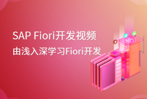 SAP Fiori开发视频教程–由浅入深学习Fiori开发 | 完结