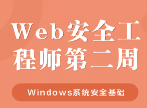 Web安全工程师(Windows系统安全)