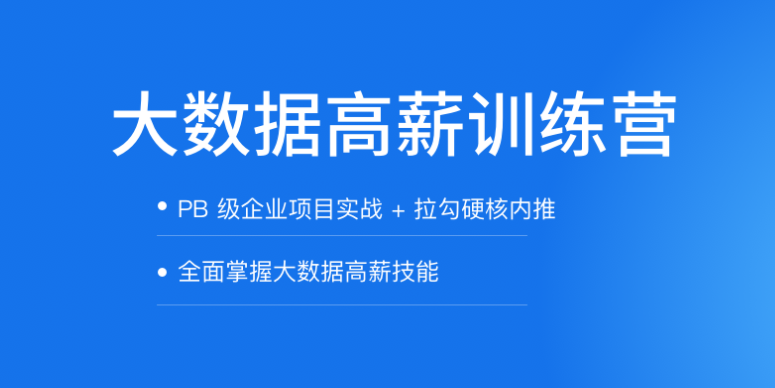 拉钩-大数据开发高薪训练营|2021年|完结