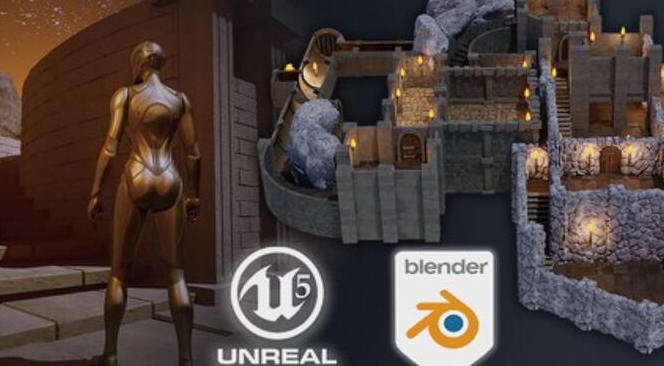 Blender和UE5暗黑地牢RPG游戏制作【画质还行有中文字幕】| 完结