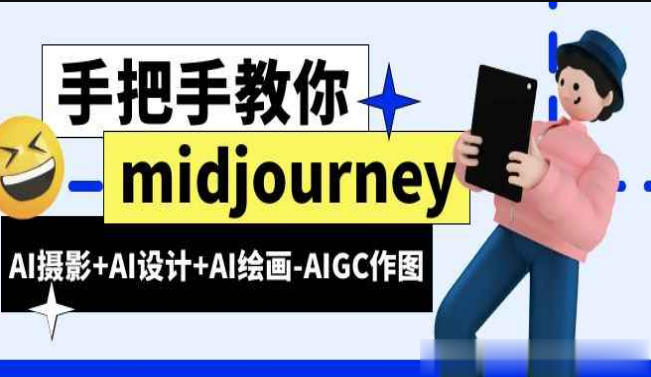 MJ基础 midjourney新手入门基础，AI摄影+AI设计+AI绘画-AIGC作图